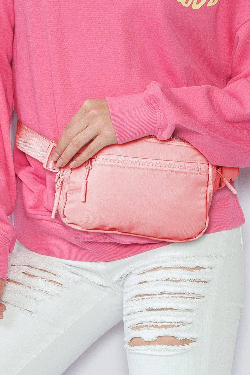 Daniel Square Crossbody Bag: ONE SIZE / Light Pink