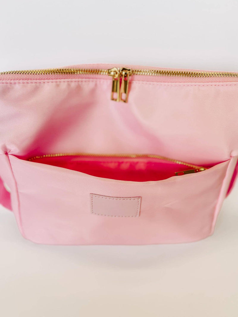 Hot Pink Cosmetic Bum Bag, Cosmetic Pouch, Makeup Pouch