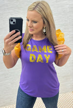 Purple/Gold Game Day Top