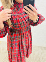 Red Plaid Holiday Dress