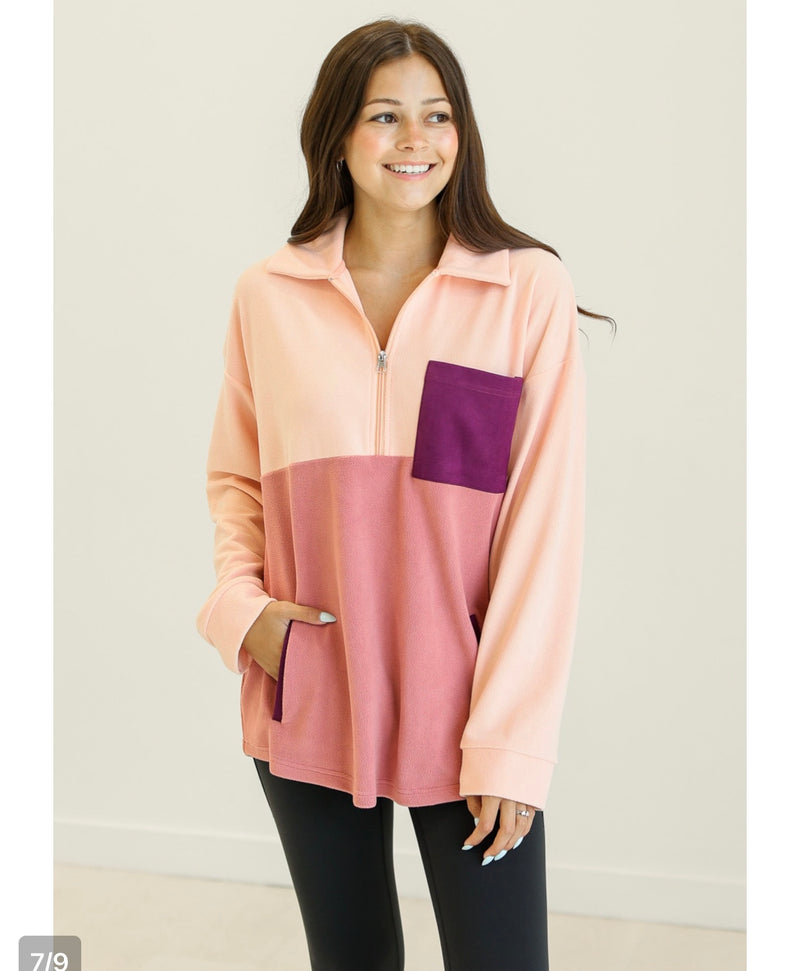 Pinks Pocket Pullover