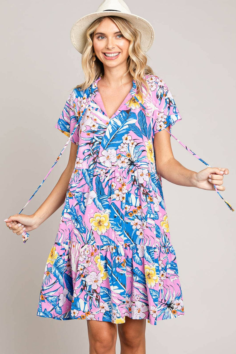 Pink Tropics Dress