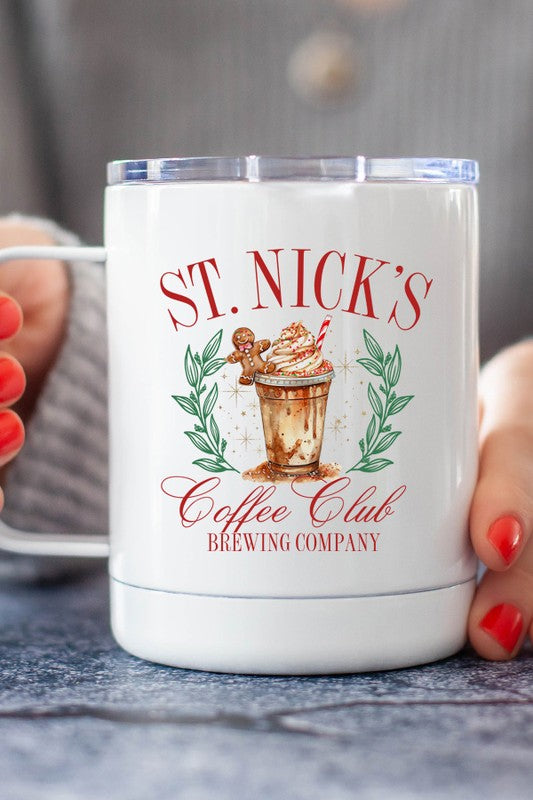 Christmas St Nicks Coffee Club Travel Cup