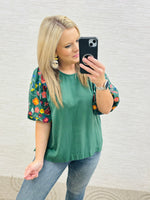 Forest Green Amelia Top