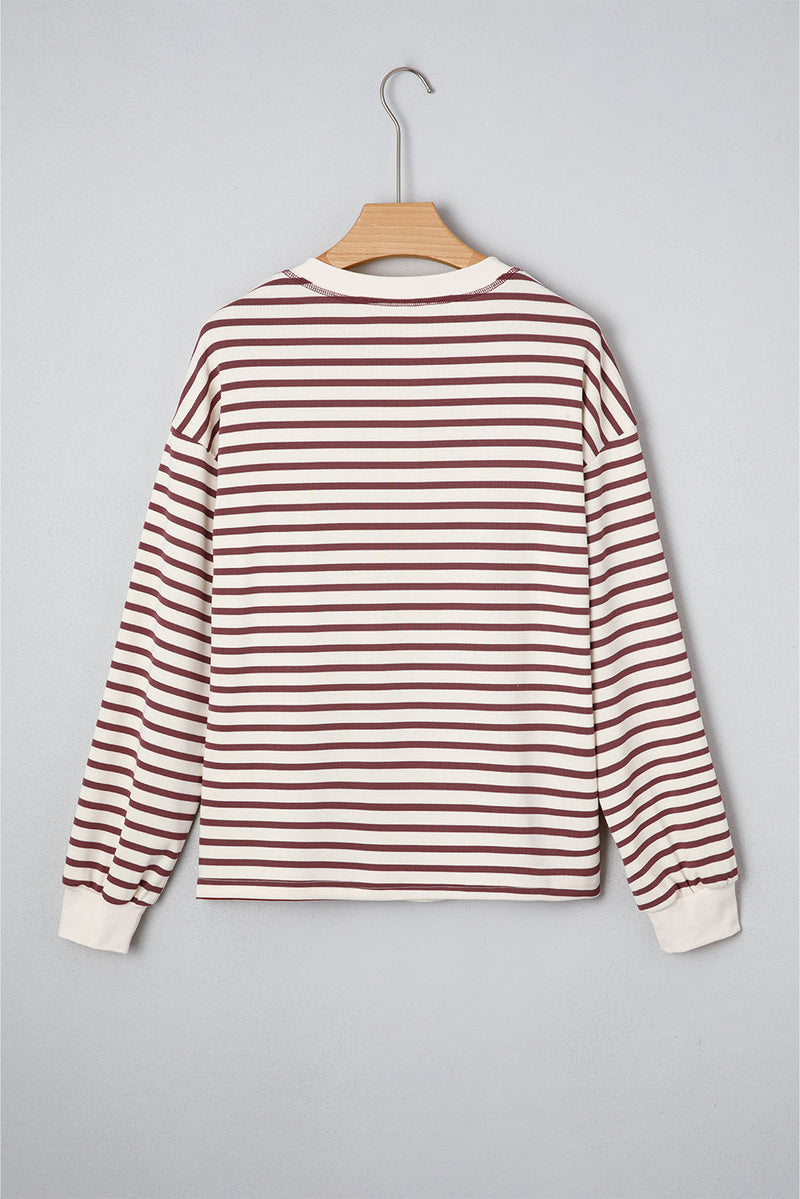Margaret Sleeve Henley top Long Sleeve Top