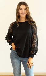 Organza Sleeve Blouse