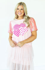 Three Sweethearts Sparkle Top