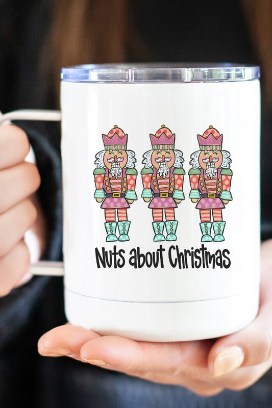 Nuts About Christmas Nutcrackers Travel Cup