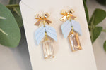 Crystal Stack Earrings, Drop Earrings, Glass Earrings, Elegant Earrings, Acrylic Earrings, Crystal, Statement Earrings, Gifts for Her