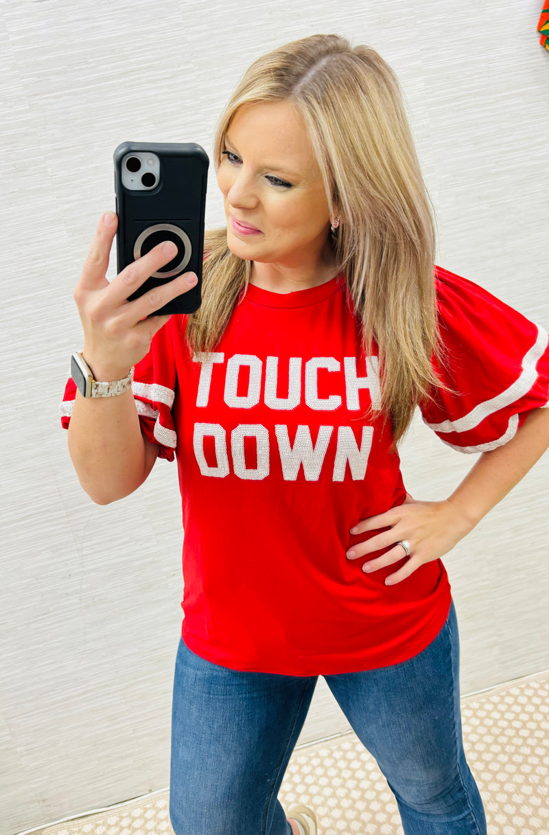 Red - Touch Down Blouse