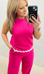 Hot Pink Ric Rac SET