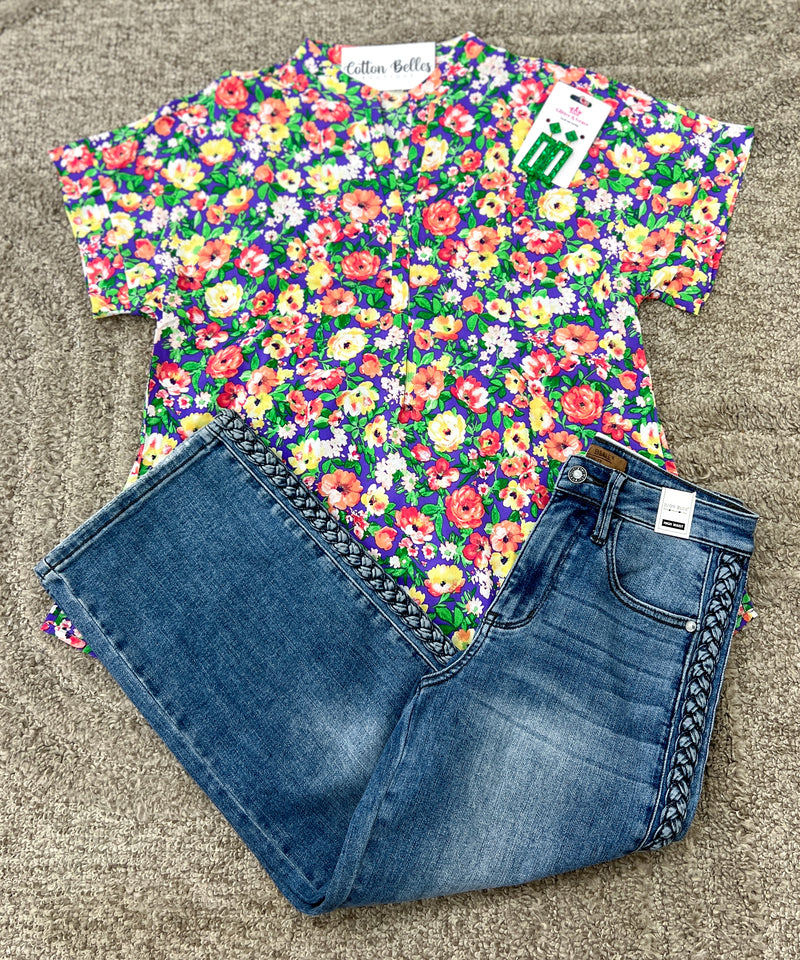Purple Sunset Fields Blouse