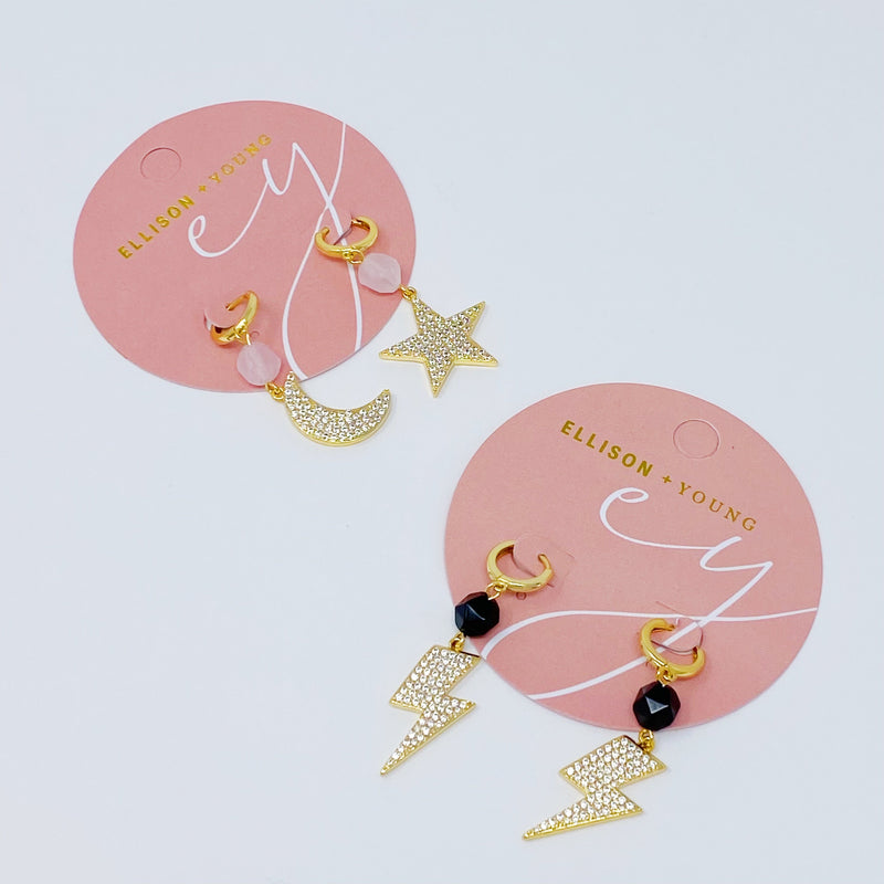 Shine From Sky Drop Earrings