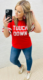 Red - Touch Down Blouse