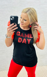 Red/Black Game Day Top