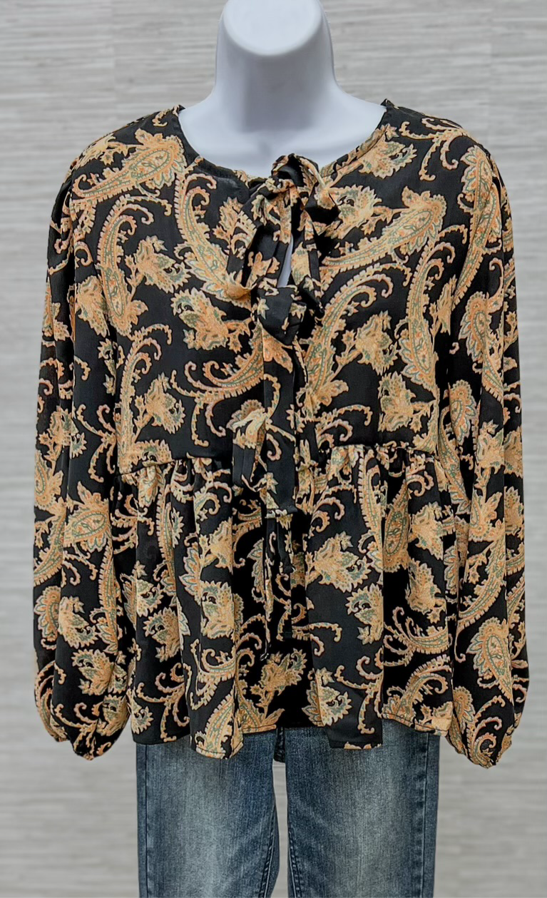 Modern Paisley Blouse