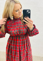 Red Plaid Holiday Dress