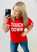 Red - Touch Down Blouse