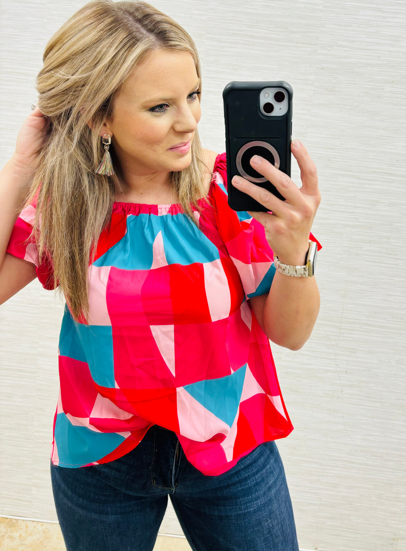 Multi Abstract Blouse