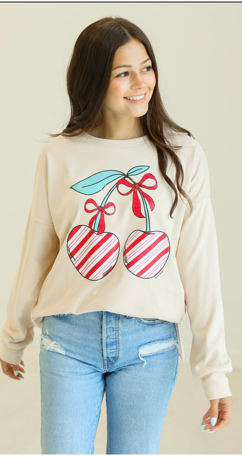 Christmas Cherries Sweatshirt