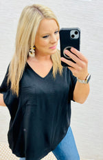 Jodie Black Basic Blouse