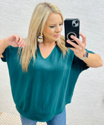 Jodie Hunter Green Basic Blouse