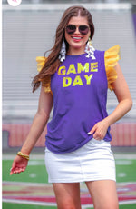 Purple/Gold Game Day Top