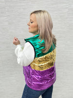 Mardi Gras Metallic Vest