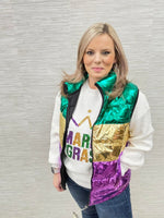 Mardi Gras Metallic Vest