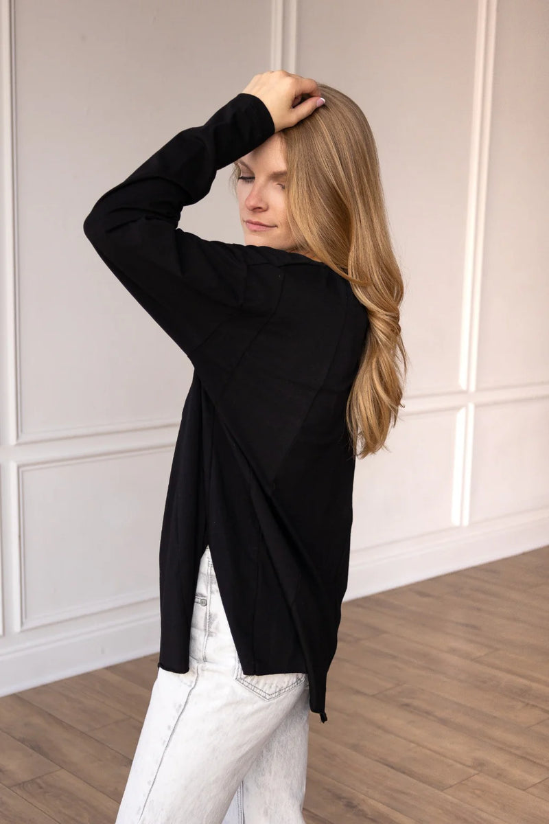 Not Your Basic Black Blouse