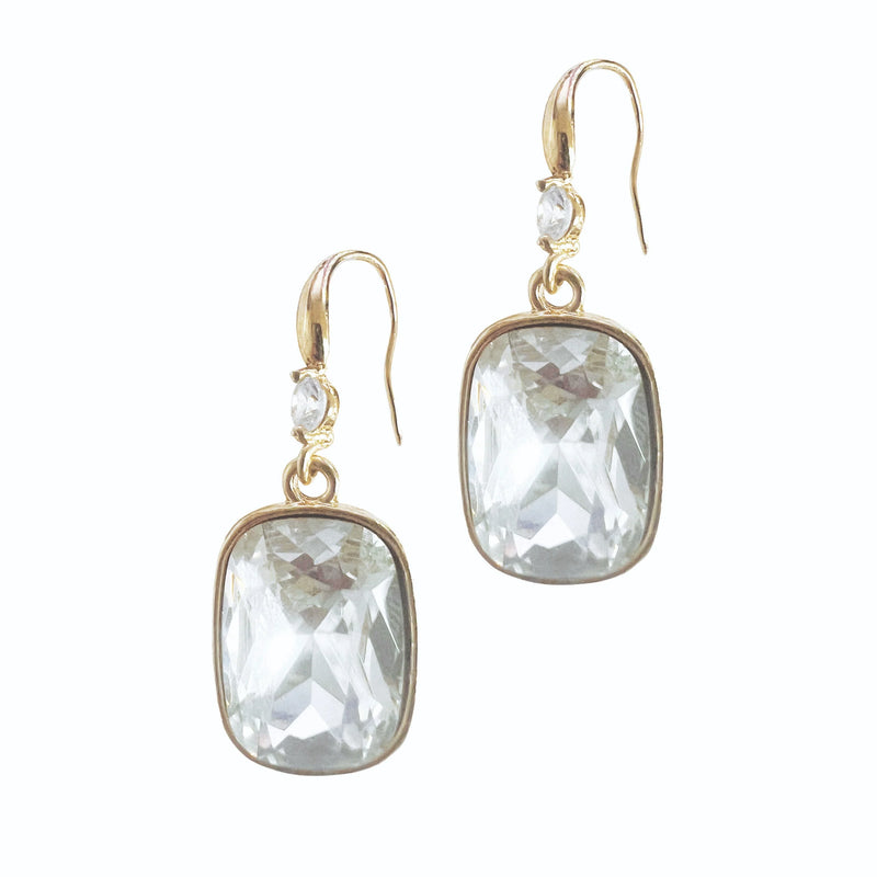 Gold Crystal Earrings