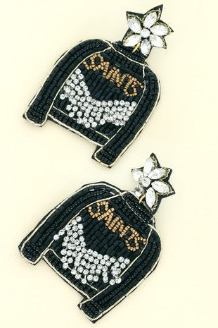 Saints Custom Earrings