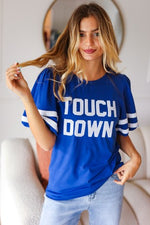 Blue - Touch Down Blouse