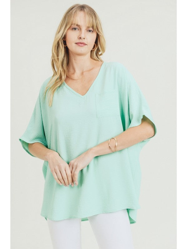 V Neck Basic - Mint