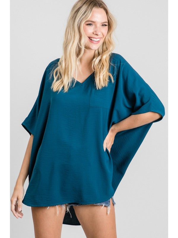 V Neck Basic - Teal