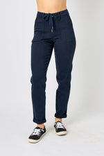 Navy Garment Dyed Jogger