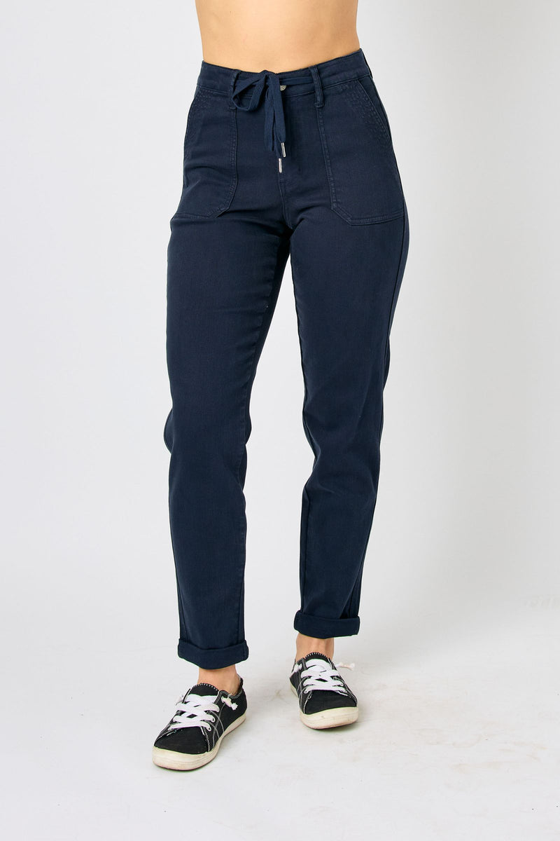 Navy Garment Dyed Jogger