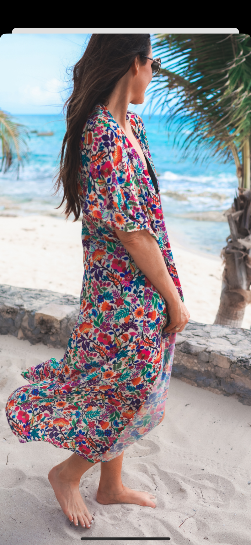 Fiesta Floral Duster/Coverup