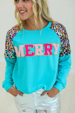 Bright Merry Sequin Sleeve