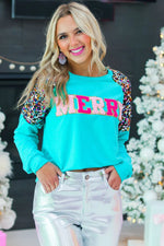 Bright Merry Sequin Sleeve