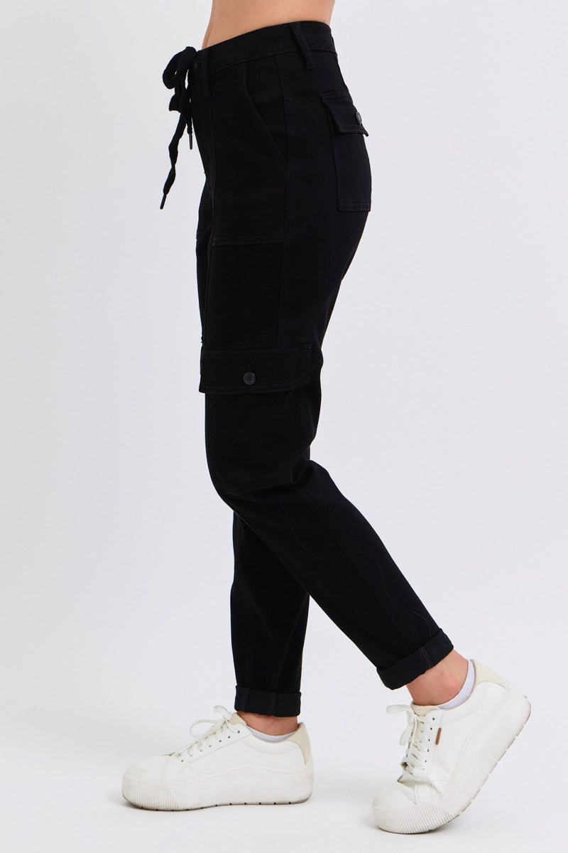 Black Cargo Joggers Judy Blue