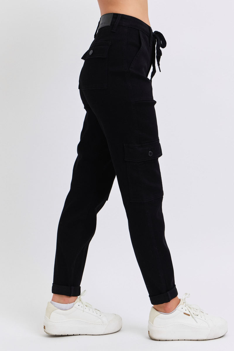 Black Cargo Joggers Judy Blue