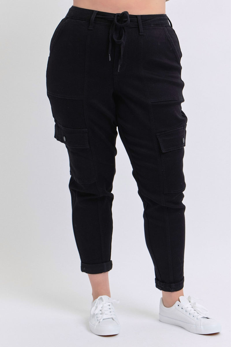 Black Cargo Joggers Judy Blue