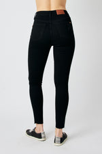 JB Black Raw Hem Skinny