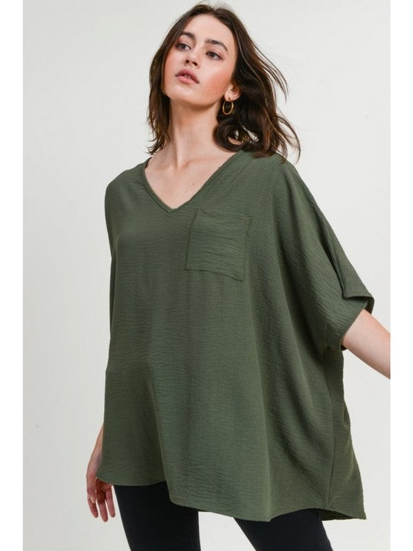 Jodie Olive Basic Blouse