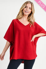 Jodie Red Basic Blouse