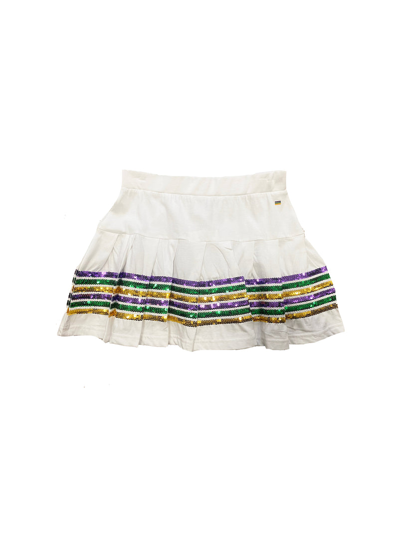 Skorts Youth Sequin - White
