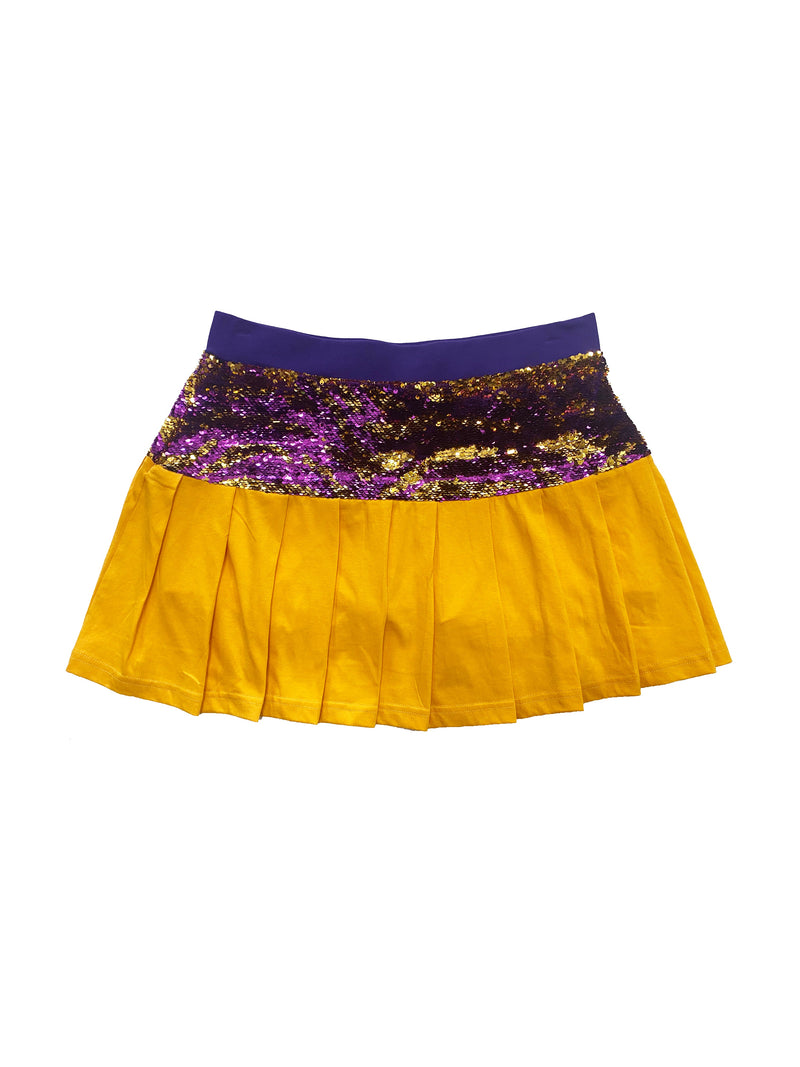 Purple and Gold Youth Skort