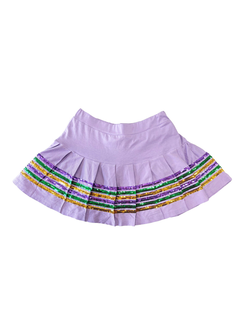 Junior Sequin Skort - Lavender