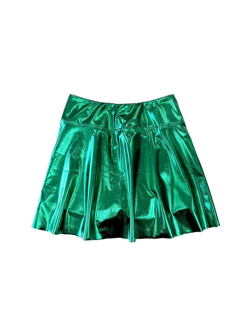 Adult Metallic Skort - Green